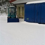 今日は…除雪作業！海はジャブジャブ（＞＜）！